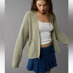 American Eagle Green Cardigan